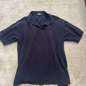 Polo by Ralph Lauren Men's Dark Blue Polo Shirt